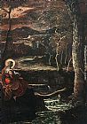 Jacopo Robusti Tintoretto Canvas Paintings - St Mary of Egypt